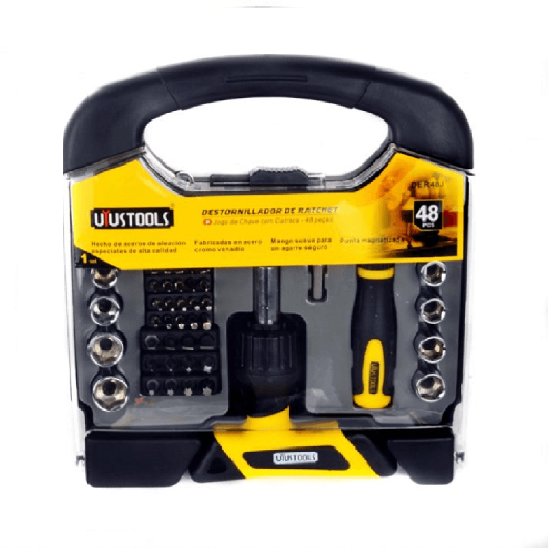 Imagen de JUEGO DESTORNILLADOR RATCHET 48PCS