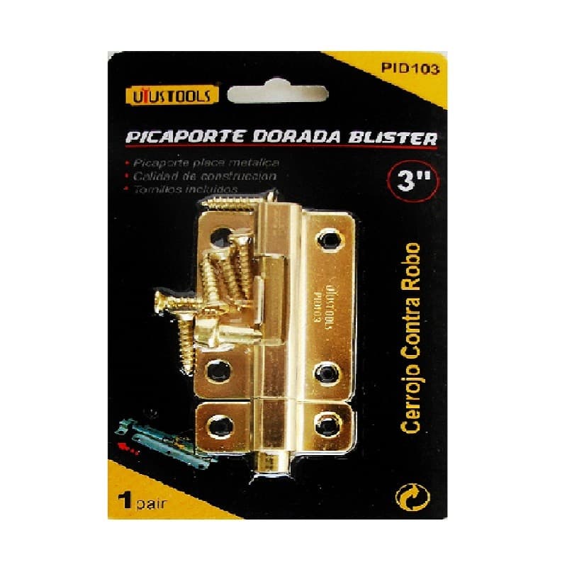 Imagen de PICAPORTE DORADO 3"