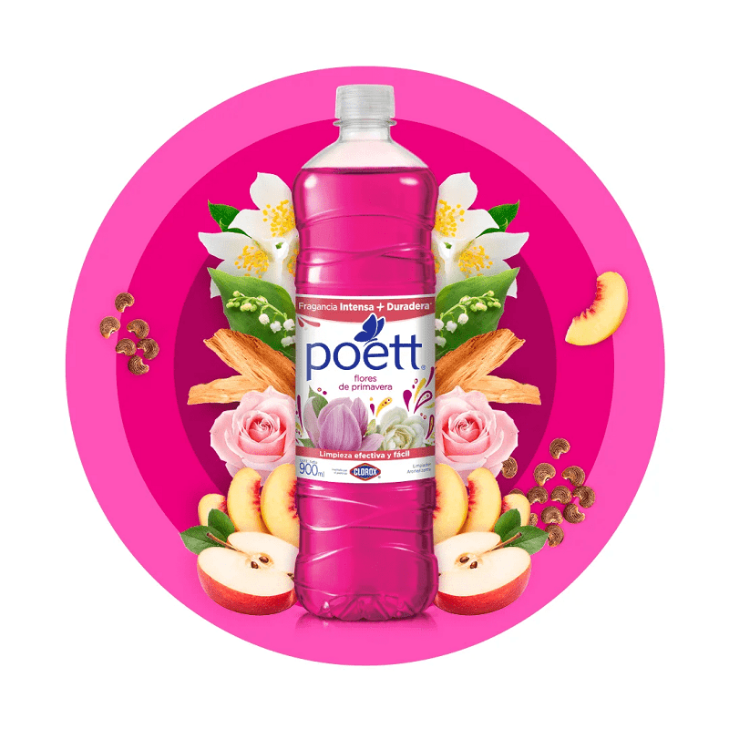 Miniatura 2 de LIMPIADOR POETT 900ML FLORES DE PRIMAVERA