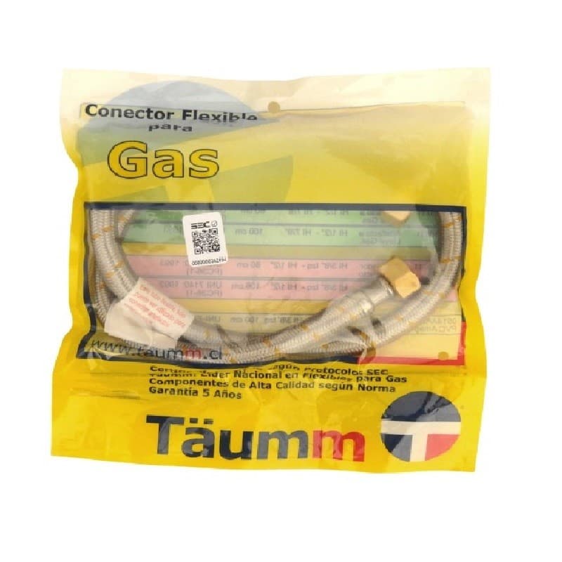 Miniatura 2 de FLEXIBLE PARA GAS HI 1/2" X HI 1/2" 100CM