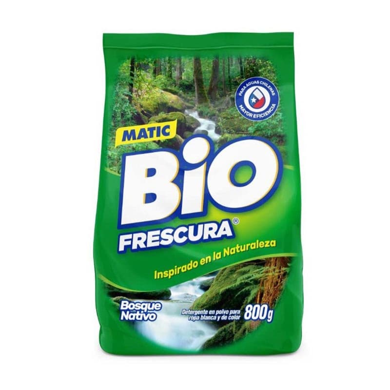 Imagen de DETERGENTE BIO FRESCURA MATIC BOSQUE NATIVO 800GRS