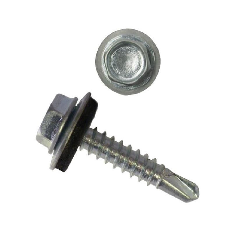 Imagen de TORNILLO HEX. G/GOMA AUTOPERFORANTE 12 X 2" 100UNDS