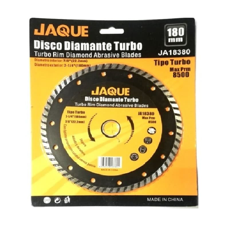 Imagen de DISCO DIAMANTADO 180MM TIPO TURBO