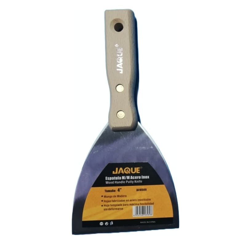 Imagen de ESPATULA MANGO DE MADERA ACERO 4"