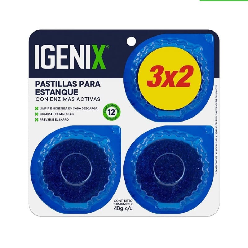 Imagen de PASTILLA PARA ESTANQUE IGENIX 3X2