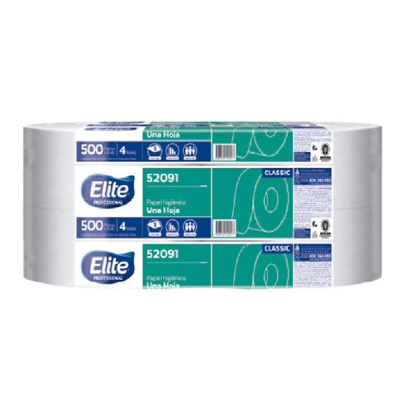 Imagen de PAPEL HIGENICO ELITE 500MT X4 ROLLOS