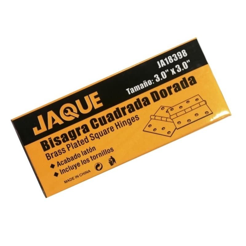Miniatura 2 de BISAGRA DORADA CUADRADA 3X3" 2PCS