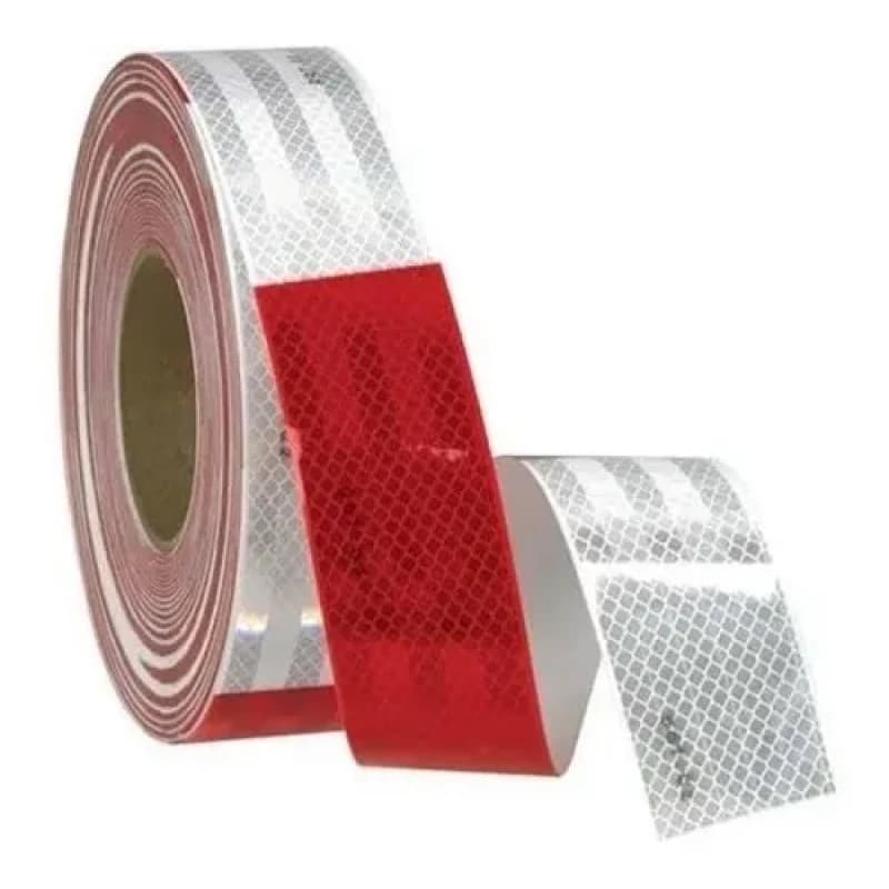 Imagen de CINTA REFLECTANTE ROJO/BLANCO 50MM X 5MT.