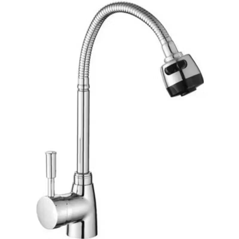 Imagen de LLAVE MONOMANDO LAVAPLATOS CUELLO FLEXIBLE