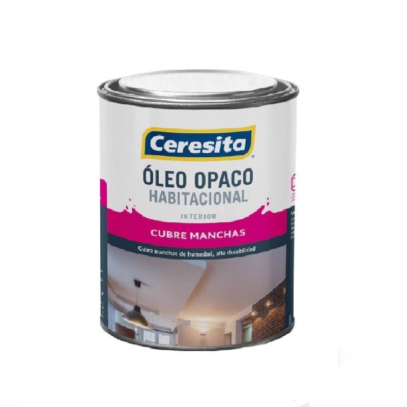 Imagen de OLEO HABITACIONAL BLANCO OPACO 1/4GL