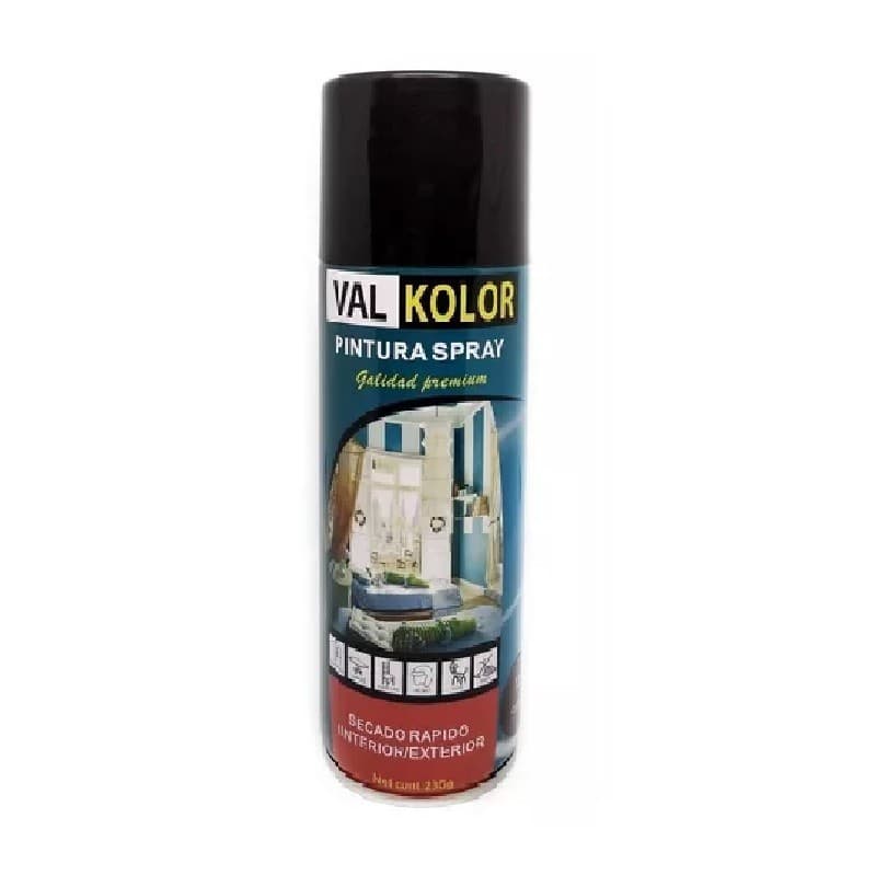 Imagen de ESMALTE SINTETICO SPRAY VALKOLOR NEGRO BRILLANTE