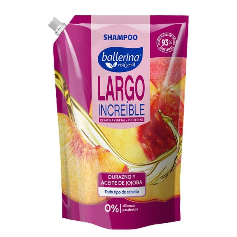 Imagen de SHAMPOO BALLERINA DURAZNO Y ACEITE DE JOJOBA 750ML